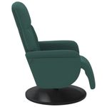 Casa si Gradina - Mobilier - Scaune si fotolii - Fotolii - Fotoliu de relaxare cu taburet, verde inchis, catifea - Infinity.ro