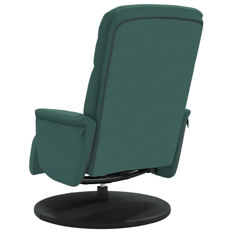 Casa si Gradina - Mobilier - Scaune si fotolii - Fotolii - Fotoliu de relaxare cu taburet, verde inchis, catifea - Infinity.ro