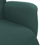 Casa si Gradina - Mobilier - Scaune si fotolii - Fotolii - Fotoliu de relaxare cu taburet, verde inchis, catifea - Infinity.ro