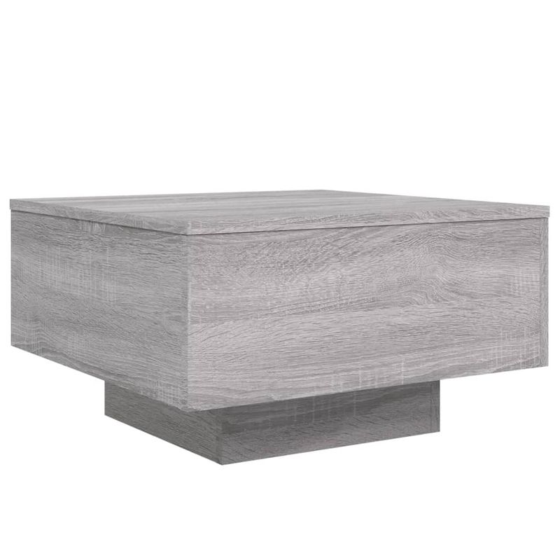 Casa si Gradina - Mobilier - Mese si birouri - Masute de cafea - Masuta de cafea cu lumini LED, gri sonoma, 55x55x31 cm - Infinity.ro