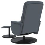 Casa si Gradina - Mobilier - Scaune si fotolii - Fotolii - Fotoliu de relaxare cu taburet, gri inchis, catifea - Infinity.ro