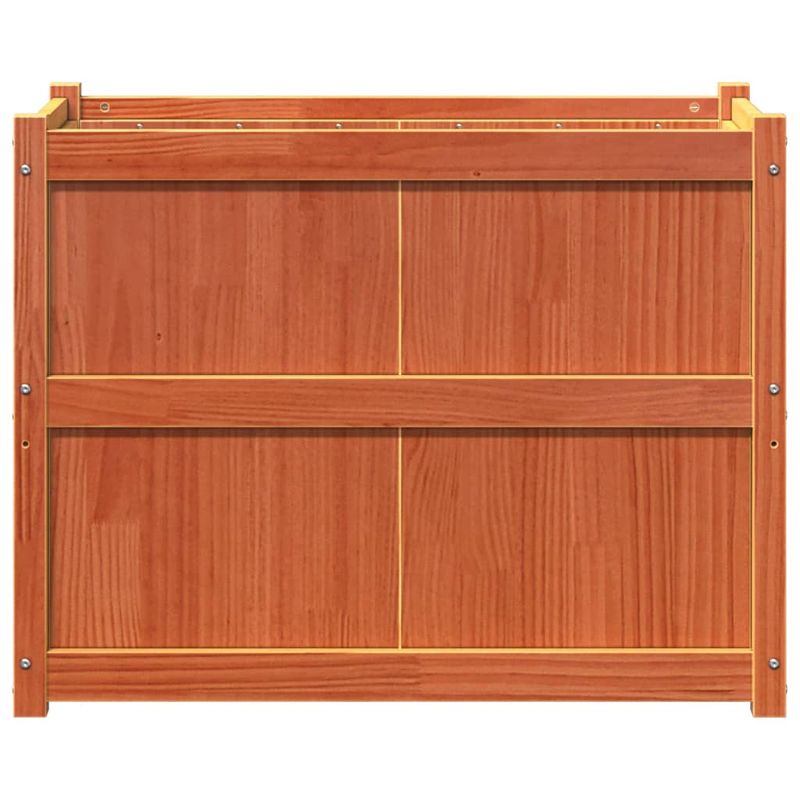 Casa si Gradina - Gradinarit si plante - Plante si ghivece - Ghivece si suporturi - Jardiniera de gradina, maro ceruit, 90x50x70 cm, lemn masiv pin - Infinity.ro