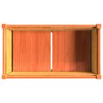 Casa si Gradina - Gradinarit si plante - Plante si ghivece - Ghivece si suporturi - Jardiniera de gradina, maro ceruit, 90x50x70 cm, lemn masiv pin - Infinity.ro