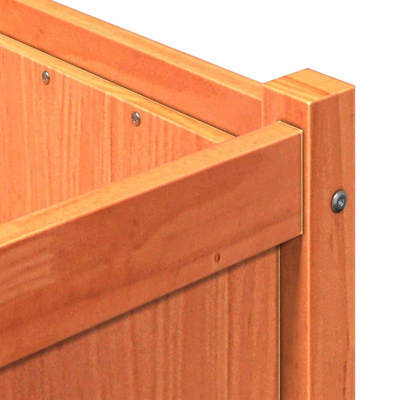 Casa si Gradina - Gradinarit si plante - Plante si ghivece - Ghivece si suporturi - Jardiniera de gradina, maro ceruit, 90x50x70 cm, lemn masiv pin - Infinity.ro