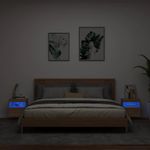 Casa si Gradina - Mobilier - Comode si corpuri - Comode - Comoda TV de perete cu LED, 2 buc. stejar sonoma, 40x30x40 cm - Infinity.ro