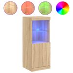 Casa si Gradina - Mobilier - Comode si corpuri - Comode - Servanta cu lumini LED, stejar sonoma, 41x37x100 cm - Infinity.ro