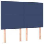 Casa si Gradina - Mobilier - Paturi si accesorii - Accesorii paturi - Tablii de pat, 4 buc, albastru, 72x5x78/88 cm, textil - Infinity.ro