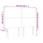 Casa si Gradina - Mobilier - Paturi si accesorii - Accesorii paturi - Tablii de pat, 4 buc, albastru, 72x5x78/88 cm, textil - Infinity.ro