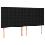 Casa si Gradina - Mobilier - Paturi si accesorii - Paturi - Cadru de pat cu tablie, negru, 160x200 cm, textil - Infinity.ro
