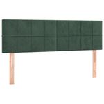 Casa si Gradina - Mobilier - Paturi si accesorii - Paturi - Pat box spring cu saltea, verde inchis, 140x190 cm, catifea - Infinity.ro