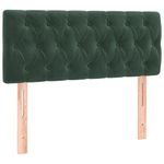 Casa si Gradina - Mobilier - Paturi si accesorii - Paturi - Pat box spring cu saltea, verde inchis, 90x200 cm, catifea - Infinity.ro
