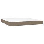 Casa si Gradina - Mobilier - Paturi si accesorii - Paturi - Pat box spring cu saltea, gri taupe, 160x200 cm material textil - Infinity.ro