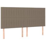 Casa si Gradina - Mobilier - Paturi si accesorii - Paturi - Pat box spring cu saltea, gri taupe, 160x200 cm material textil - Infinity.ro