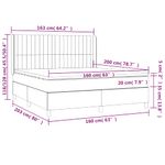 Casa si Gradina - Mobilier - Paturi si accesorii - Paturi - Pat box spring cu saltea, gri taupe, 160x200 cm material textil - Infinity.ro