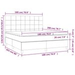 Casa si Gradina - Mobilier - Paturi si accesorii - Paturi - Pat box spring cu saltea, albastru inchis, 180x200 cm, catifea - Infinity.ro