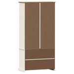 Casa si Gradina - Mobilier - Biblioteci si rafturi - Biblioteci - Vitrina de sticla VIGO, alb, 85x35x170 cm, lemn masiv de pin - Infinity.ro