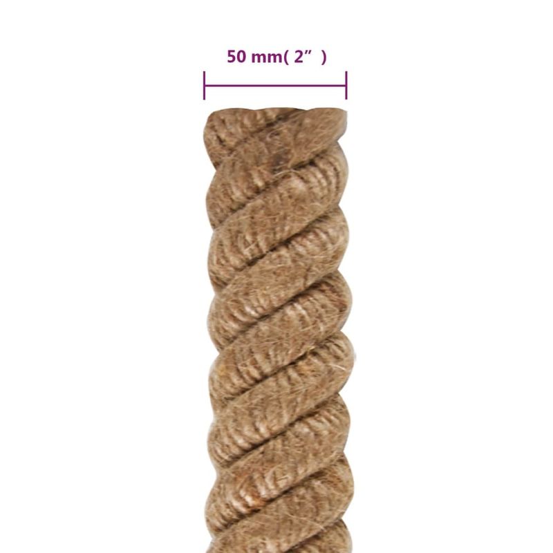 Casa si Gradina - Constructii - Feronerie si accesorii - Sfoara si lanturi - Funie de iuta, 5 m lungime, 50 mm grosime - Infinity.ro