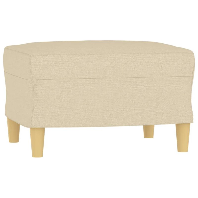 Casa si Gradina - Mobilier - Canapele si coltare - Canapele - Canapea cu 3 locuri cu taburet, crem, 180 cm, material textil - Infinity.ro