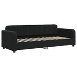 Casa si Gradina - Mobilier - Paturi si accesorii - Paturi - Pat de zi cu extensie si sertare, negru, 80x200 cm, catifea - Infinity.ro