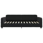 Casa si Gradina - Mobilier - Paturi si accesorii - Paturi - Pat de zi cu extensie si sertare, negru, 80x200 cm, catifea - Infinity.ro
