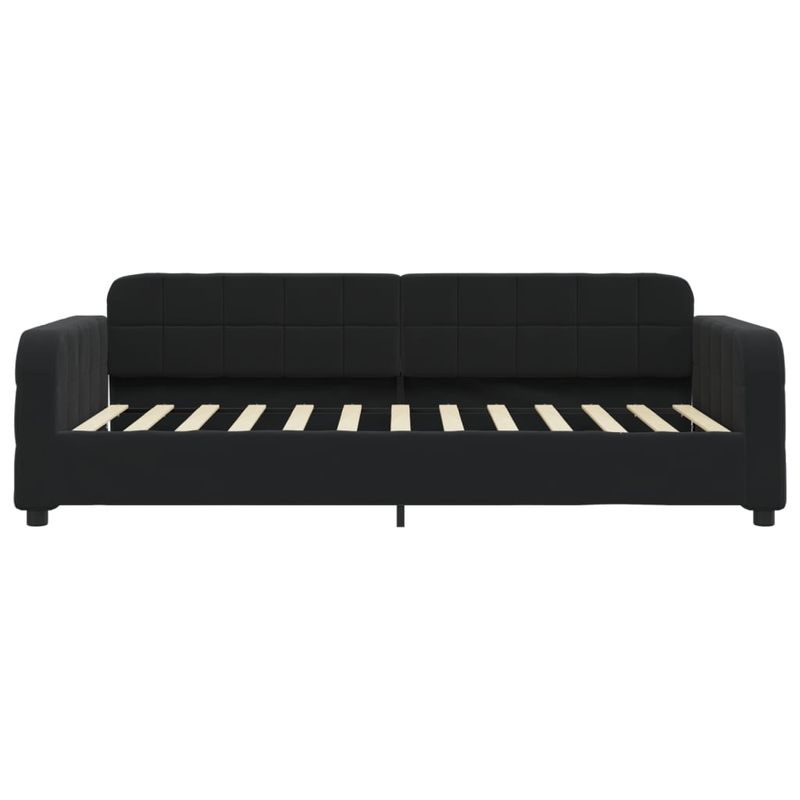 Casa si Gradina - Mobilier - Paturi si accesorii - Paturi - Pat de zi cu extensie si sertare, negru, 80x200 cm, catifea - Infinity.ro
