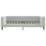 Casa si Gradina - Mobilier - Paturi si accesorii - Paturi - Pat de zi cu extensie, gri deschis, 100x200 cm, catifea - Infinity.ro