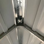 Casa si Gradina - Gradina si terasa - Casute de gradina - Sopron gradina, acoperis extins, gri, 277x110,5x181 cm, otel - Infinity.ro