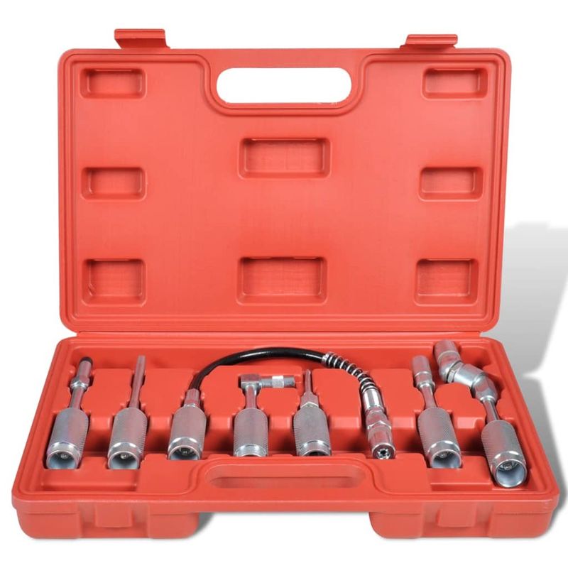 Auto si Moto - Reparatii si depanare - Scule auto - Scule si truse auto - Set Pistol lubrifiere cu adaptator si varfuri 7 buc - Infinity.ro