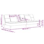 Casa si Gradina - Mobilier - Canapele si coltare - Canapele - Canapea extensibila cu 2 locuri, 2 perne, crem, textil - Infinity.ro