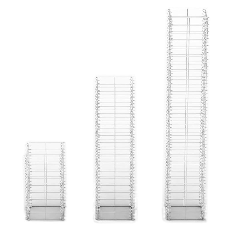 Casa si Gradina - Gradina si terasa - Garduri, panouri si accesorii - Set gabioane, 3 buc, sarma galvanizata - Infinity.ro
