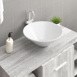 Casa si Gradina - Sanitare - Lavoar baie si accesorii - Lavoare si piedestale - Chiuveta ceramica rotunda, 2 buc. (Nu se vinde individual) - Infinity.ro