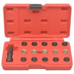 Auto si Moto - Reparatii si depanare - Scule auto - Scule si truse auto - Set pentru reparatii filete de bujii, 16 piese, M14 x 1,25 - Infinity.ro