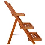 Casa si Gradina - Gradinarit si plante - Plante si ghivece - Ghivece si suporturi - Suport de plante, 3 niveluri, 50x63x80 cm, lemn masiv de acacia - Infinity.ro