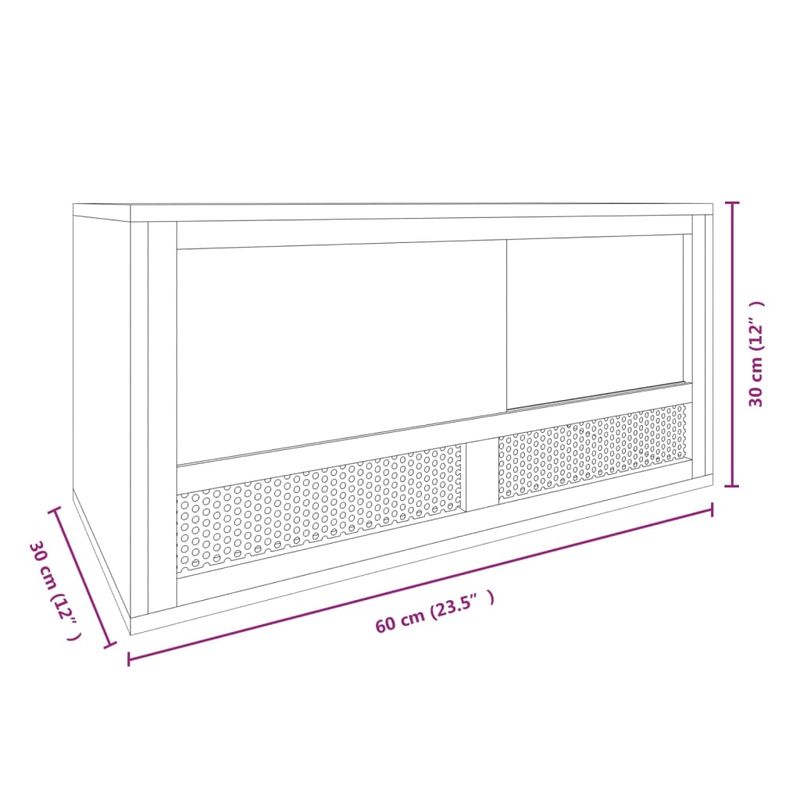 Petshop - Accesorii petshop - Acvaristica si teraristica - Acvarii si terarii - Terariu, 60x30x30 cm, lemn prelucrat - Infinity.ro