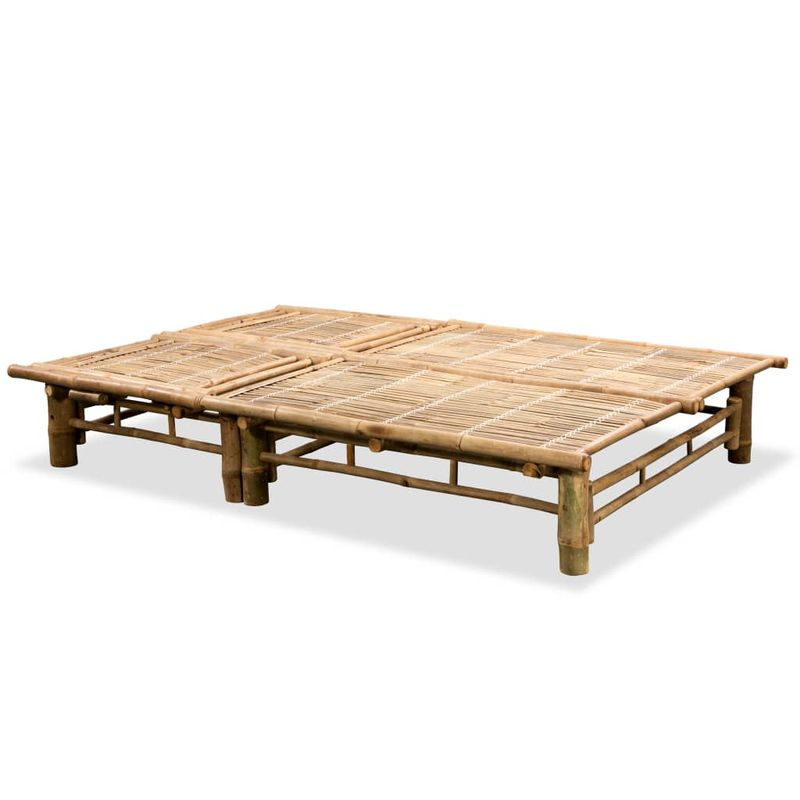 Casa si Gradina - Gradina si terasa - Mobilier exterior - Scaune si sezlonguri gradina - Sezlong de plaja pentru 2 persoane, bambus - Infinity.ro
