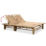 Casa si Gradina - Gradina si terasa - Mobilier exterior - Scaune si sezlonguri gradina - Sezlong de plaja pentru 2 persoane, bambus - Infinity.ro