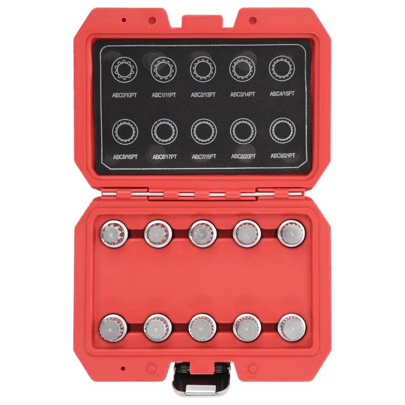 Auto si Moto - Reparatii si depanare - Scule auto - Scule si truse auto - Set chei pentru piulita antifurt pentru VW, 10 piese - Infinity.ro