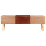 Casa si Gradina - Mobilier - Canapele si coltare - Banchete - Banca Bok gimnastica maro 160 cm piele naturala/lemn acacia, maro deschis - Infinity.ro