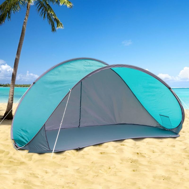 Sport si Outdoor - Camping - Corturi camping - HI Cort de plaja tip pop-up, albastru - Infinity.ro