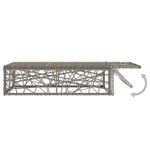 Casa si Gradina - Gradina si terasa - Mobilier exterior - Seturi mobila gradina - Set mobilier de gradina cu perne, 2 piese, gri, poliratan - Infinity.ro