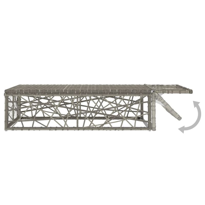 Casa si Gradina - Gradina si terasa - Mobilier exterior - Seturi mobila gradina - Set mobilier de gradina cu perne, 2 piese, gri, poliratan - Infinity.ro