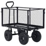 Casa si Gradina - Constructii - Depozitare, transport si protectie - Accesorii echipamente pentru transport si ridicat - Carucior manual de gradina, negru, 350 kg - Infinity.ro