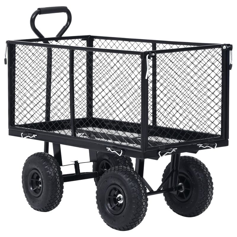 Casa si Gradina - Constructii - Depozitare, transport si protectie - Accesorii echipamente pentru transport si ridicat - Carucior manual de gradina, negru, 350 kg - Infinity.ro
