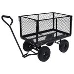 Casa si Gradina - Constructii - Depozitare, transport si protectie - Accesorii echipamente pentru transport si ridicat - Carucior manual de gradina, negru, 350 kg - Infinity.ro