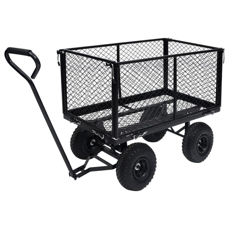 Casa si Gradina - Constructii - Depozitare, transport si protectie - Accesorii echipamente pentru transport si ridicat - Carucior manual de gradina, negru, 350 kg - Infinity.ro