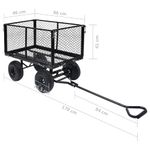 Casa si Gradina - Constructii - Depozitare, transport si protectie - Accesorii echipamente pentru transport si ridicat - Carucior manual de gradina, negru, 350 kg - Infinity.ro