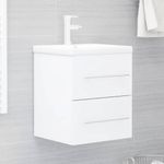 Casa si Gradina - Mobilier - Mobilier baie - Comode baie - Dulap pentru chiuveta, alb, 41x38,5x48 cm, PAL - Infinity.ro