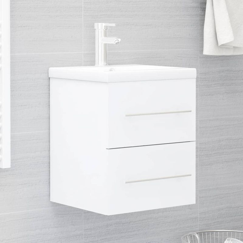Casa si Gradina - Mobilier - Mobilier baie - Comode baie - Dulap pentru chiuveta, alb, 41x38,5x48 cm, PAL - Infinity.ro