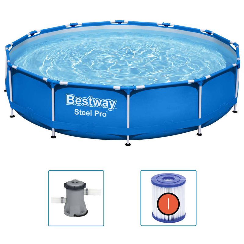 Casa si Gradina - Gradina si terasa - Piscine si accesorii - Piscine - Bestway Piscina cu cadru Steel Pro, 366 x 76 cm - Infinity.ro