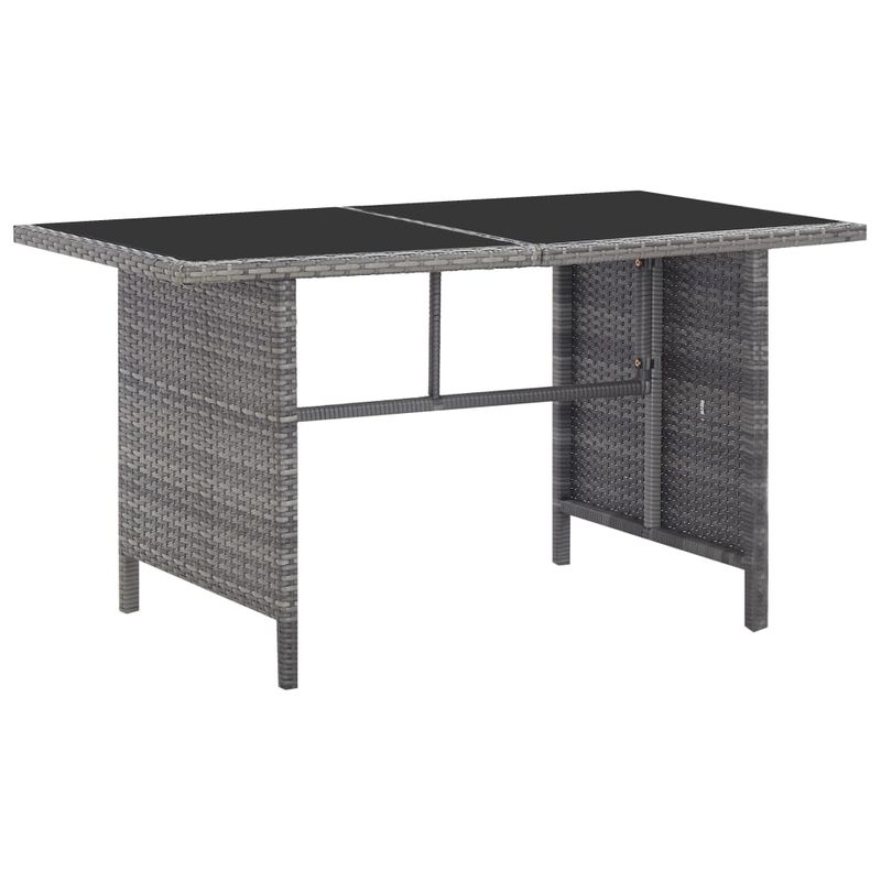 Casa si Gradina/Gradina si terasa/Mobilier exterior/Seturi mobila gradina - Set mobilier de exterior cu perne, 5 piese, gri, poliratan - Infinity.ro